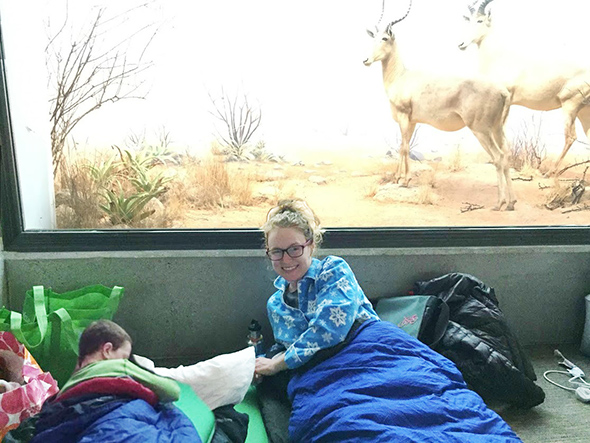 Sleeping at Cal Academy - 510families