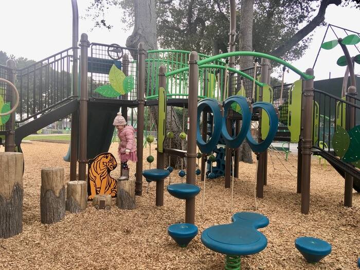 Child at playground in alameda