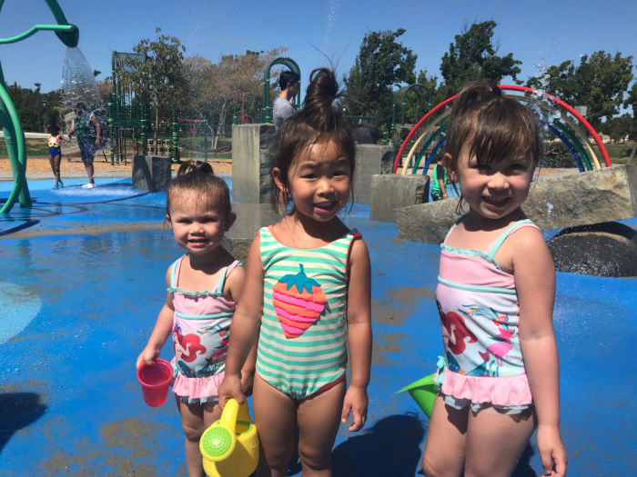 3 girls at Emerald Glen Splash