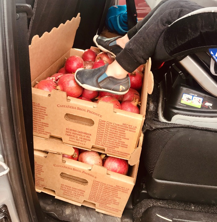 Boxes of Pomegranates