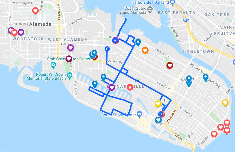 alameda fairy map google