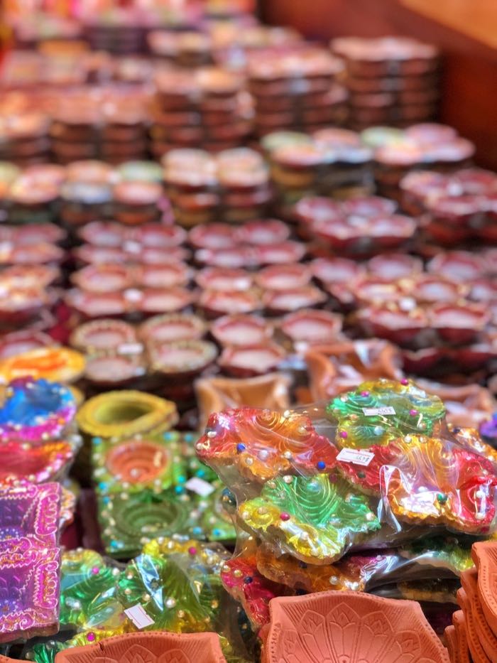 colorful diyas