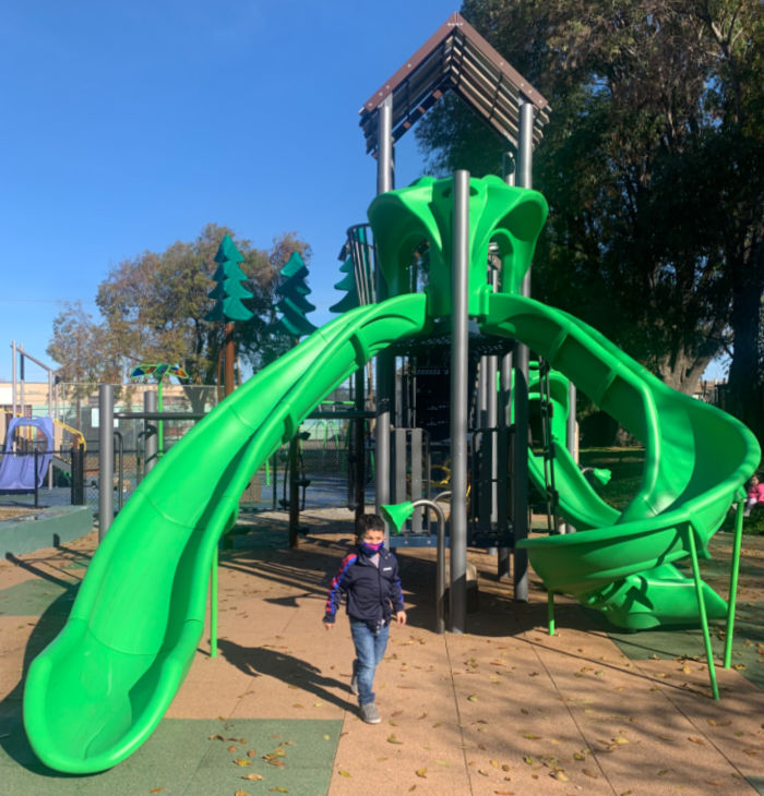 big kid slide at willow park