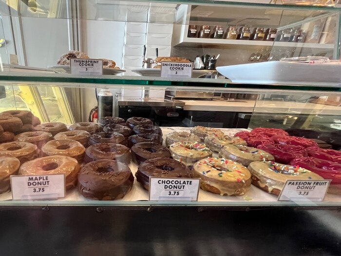 Assortment of vegan donuts 