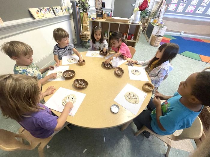 Pre K students at Escuela Bilingue in Emeryville/Oakland