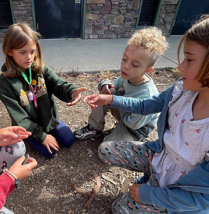 OWLS Homeschool Students observing nature